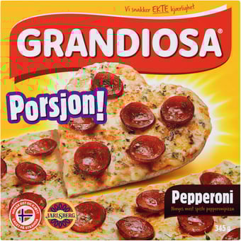 Grandiosa Pizza Pepperoni Porsjon 345g