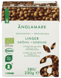 Änglamark Grønne Linser 380g