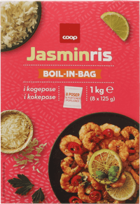 Coop Jasminris Boil in Bag 1kg