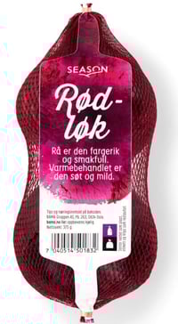 Rødløk 2stk i Strømpe