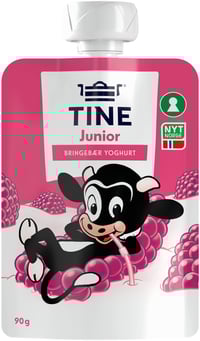 Junior Yoghurt Bringebær 90g Tine