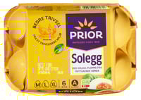Egg Frittgående m/L/XL Solegg 6stk Prior