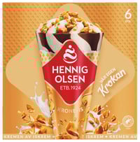 Krone-Is Krokan 6stk Hennig-Olsen