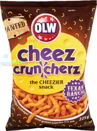Cheez Cruncherz Texas Ranch 225g Olw