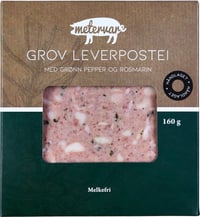 Leverpostei Grov 160g Metervare