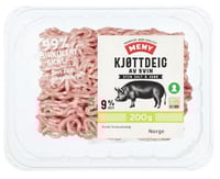Kjøttdeig Svin 9% 200g Meny