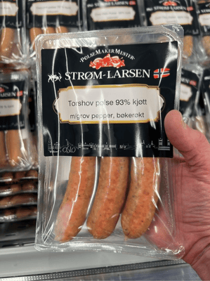 Torshovpølse med Grov Pepper 300g A Strøm-larsen As