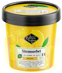 Sitronsorbet Økologisk 500ml Kolonihagen