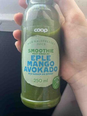 Smoothie Eple Mango Avokado Med Banan Og Spinat