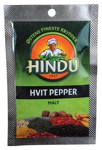 Pepper Hvit Malt 10g Pos Hindu