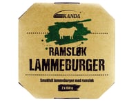 Lammeburger m/Ramsløk 2x150g Kanda