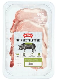 Svinekotelett 4pk Meny