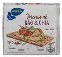 Rugknekkebrød Rug&Chia 245g Wasa