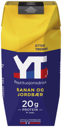 Tine YT Restitusjonsdrikk Banan og Jordbær 330ml