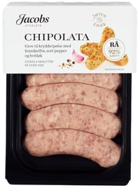Chipolata Pølse Rå 240g A.Idsøe/Jacobs Utvalgte