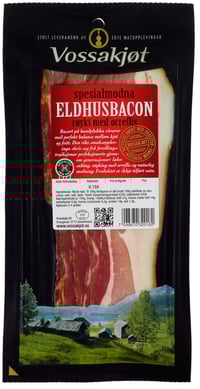 Eldhusbacon Skåret Skivet 150g Vossakjøt