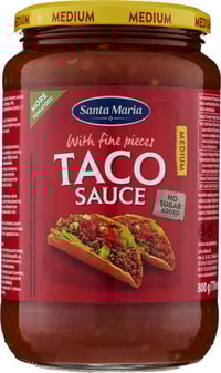 Taco Sauce Medium 800g Santa Maria