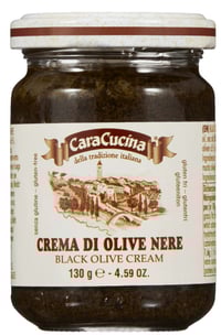 Olivenkrem Sort 130g Cara Cucina