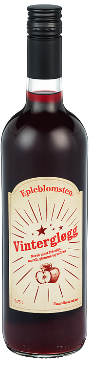 Vintergløgg 0,75l flaske Epleblomsten