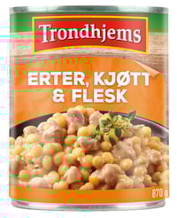 Erter,Kjøtt&Flesk 800g Trondhjems