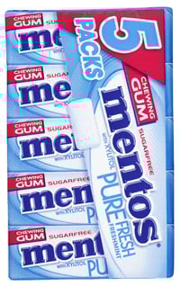 Mentos Gum Pure Fresh Mint Mp5 66g