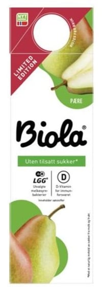 Biola Syrnet Melk Pære uten 1000g Tine