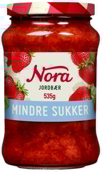 Jordbærsyltetøy Lett 535g Nora