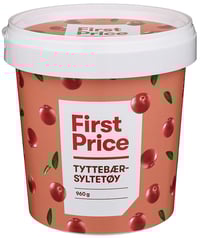Tyttebærsyltetøy 960g First Price