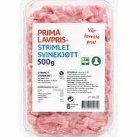 Prima Lavpris Strimlet svinekjøtt 500 g