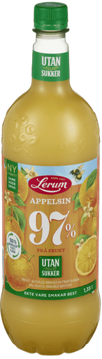 Lerum Appelsinsaft uten sukker 1,35l