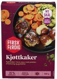 Kjøttkaker M Ertestuing 500g Fersk & Ferdig