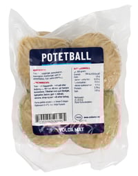 Potetball m/Flesk 4-pak