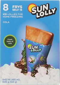 Sun Lolly Cola 8stk