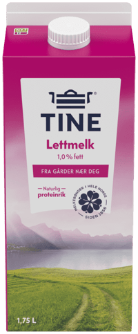 Tine Lettmelk 1% fett 1,75l