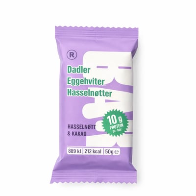 Rema 1000 dadler, eggehvite, hasselnøtter & kakao