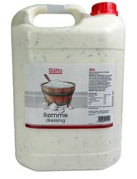 Rømmedressing m/Hvitløk 5kg Kanne Slåtto
