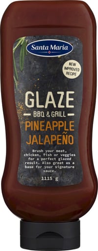 Bbq Glaze Pineapple Jalapeño 1115g Santa Maria
