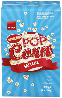 Coop Salt Mikropopkorn 300g