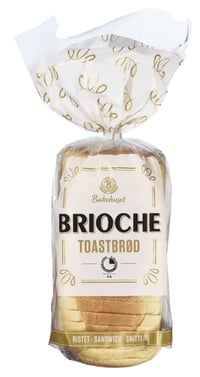 Brioche Toastbrød Skåret Bakehuset
