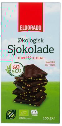 Sjokolade Mørk Quinoa Økologisk 100g