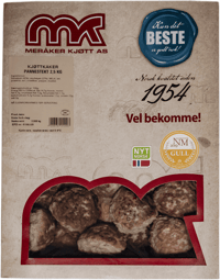 Meråker Kjøtt Stekte Kjøttkaker 2,5kg