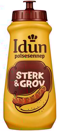 Pølsesennep Bod Sterk & Grov 490g Idun