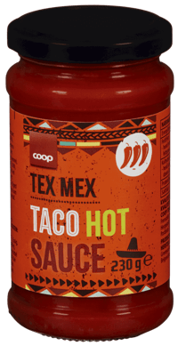 Coop Taco Saus Hot 230g