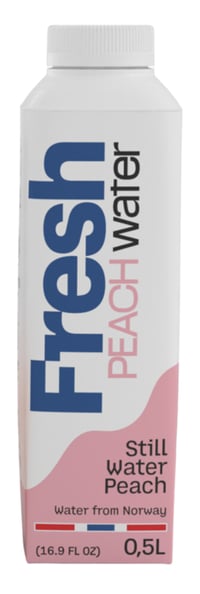 Vann med Ferskensmak 0,5l Fresh Water Norway