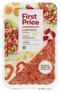 Kjøttdeig m/Grønnsaker 400g First Price