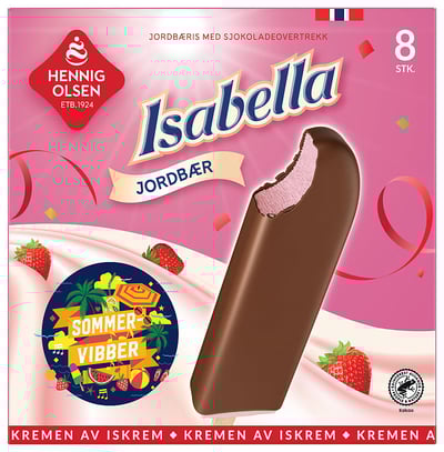 Isabella Jordbær 8stk Hennig-Olsen