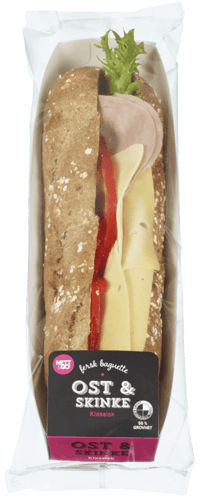 Mett&Go Baguette Ost og Skinke 210g