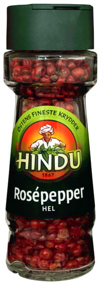 Rosépepper hel 20g glass Hindu