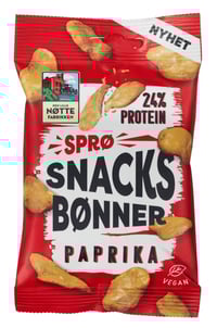 Snacksbønner Paprika 60g Dln