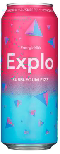 Explo Bubblegum Fizz Sukkerfri 0,5l boks Mack
